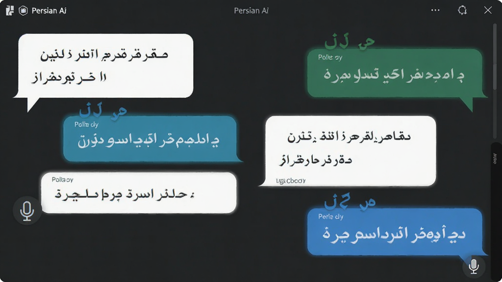 ����Ϊ Persian Ai �����Ի����棬����Ϊ�������ݶԻ����Ű�����������ƽ����ƣ�ϸ�ڰ�����˹����������˷�ͼ�꣬���ʸ��壬�ɾ����޶���Ԫ��