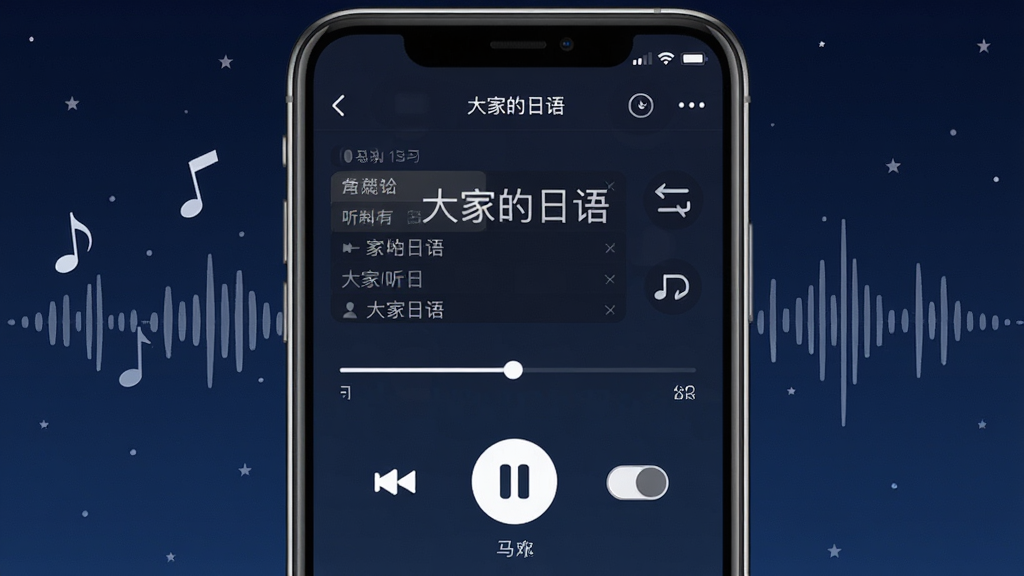 һ��չʾ��ҵ�����APP�������Ž����AI��ͼ����������Ϊ�ֻ���Ļ��д����Ļ��ʾ��Ƶ�������ؼ����������ͱ��ٵ��ڰ�ť�������Ϸ���ʾ����ҵ����������ϰ�������ֻ�����������������ͼ��װ�Σ�����Ϊ����ɫҹ��ģʽ���ϸ�ڰ��������б���ѭ��ͼ�ꡢ��Ļ���أ������������ɾ��޶���Ԫ��
