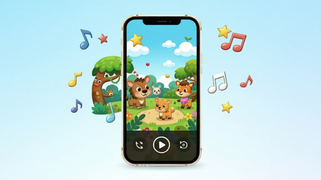 �������ķ���һ�����ڲ��Ŷ���������ֻ����ֻ���Ļ����ʾ��ɫ�����޵Ŀ�ͨ����԰���棬��ΧƯ��������������Ԫ�أ���������͵ĵ���ɫ���䣬������Ϊ��ƽ����ͯ�廭�磬����ɾ�������ϸ�ڷḻ��4K���ʣ��޶������