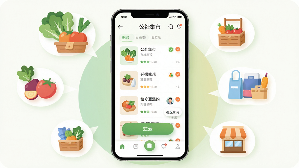��������Ϊһ���ֻ���Ļ����Ļ��չʾ�š����缯�С�APP����ҳ���棬�����а�����Ʒ�б�������������ں͵ײ������������ֲ��þ��й�ͼ���ֻ���Χ�����������߹������ðٻ��ͱ����̻���Сͼ�꣬�����Ű���ˬ���򣬷��Ϊ�ִ���ƽ���廭��ϸ����ͻ�����水ť��Բ��к�ɫ�ʲ�Σ����ʸ��壬�ɾ��������޶���Ԫ�ء�