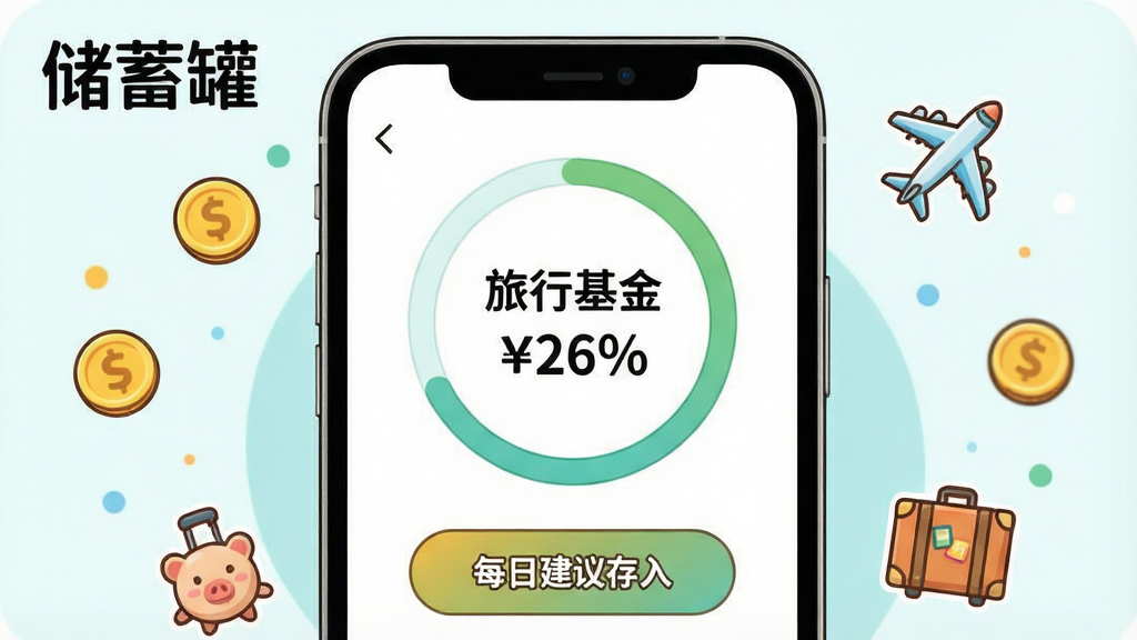 һ�Ŵ���޴���Ŀ�깦�ܵĽ���ʾ��ͼ������������һ���ֻ���Ļ����Ļ����ʾһ��Բ�ν�����������������д�С����л��𡱺���ɰٷֱȣ��·��С�ÿ�ս�����롱��ť�ͽ�����֡���Ļ��Χ�н�ҡ��ɻ����������Сͼ���׺�����־��У����Ϊ���¿�ͨ��ɫ�����죬ϸ�����������ʸɾ����޶���Ԫ�أ�ͼƬ�����֡�����ޡ���ʾ����Ļ���Ͻǡ�