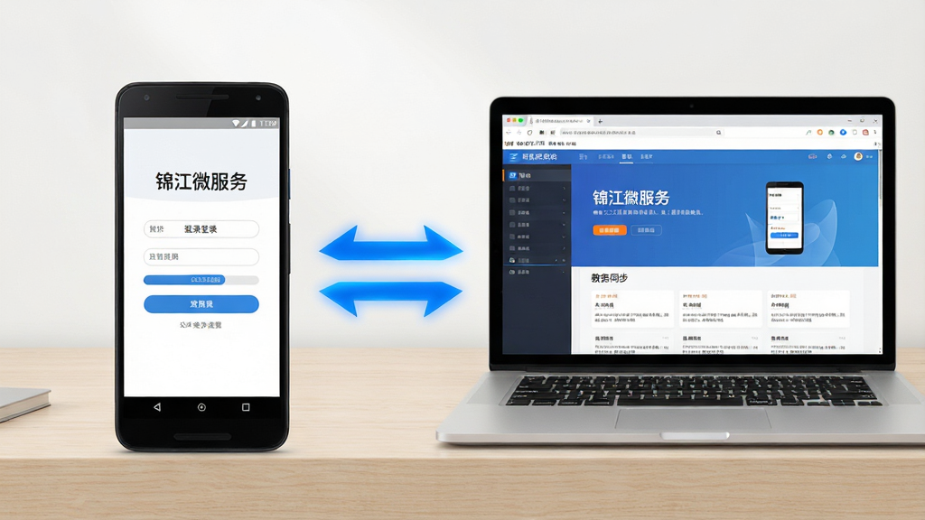 ����΢����APP�ƶ���ʹ�ý̳�ʾ��ͼ������Ϊһ����׿�ֻ���һ̨�ʼǱ����Բ��Űڷţ��ֻ���Ļ��ʾ������΢���񡱵�¼ҳ�棬������Ļ��ʾ����ϵͳ��ҳ�ˣ�����֮����˫���ͷ��ʾ����ͬ��������Ϊ���ҶԱȹ�ͼ������Ϊǳɫľ�����棬���Ϊ���Ƽ��У�ϸ�����ֻ��͵�����Ļ���������ɱ棬��ͷ����ɫ���������ʸ���ɾ����޶���Ԫ�ء�