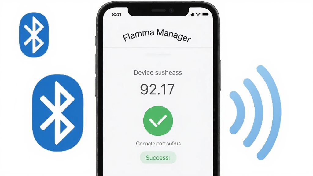 һ��չʾ Flamma Manager ʹ�ü��ɵ�ͼƬ���������ֻ���Ļ��ʾ�豸���ӳɹ����棬��Χ������ͼ����źŲ��ƣ���Ļ�Ϸ��� Flamma Manager ����������Ϊ���İ�ɫ������������죬ϸ�����������ʸɾ����޶���Ԫ��