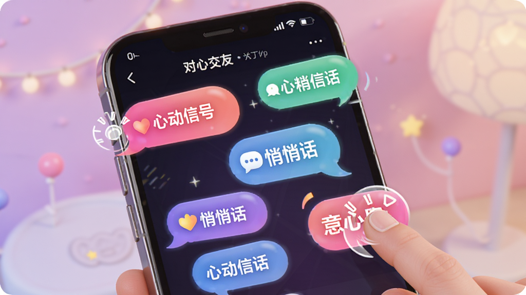 һ��AI���ɵ�ͼƬ������չʾ�����Ľ��ѡ�Ӧ���ڵĻ������棬�ֻ���Ļ���ж����ɫ���ݣ�������д�š��Ķ��źš��������Ļ������������Ա�����ָ����Ķ���Ч������������ܰ�ķ���ɫ�������������Ȥ�����廭�ʣ��ɾ��޶���Ԫ��