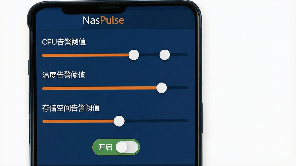 һ��չʾNasPulse�澯���ý�����ֻ���ͼ���������ж��������������ֱ��Ӧ