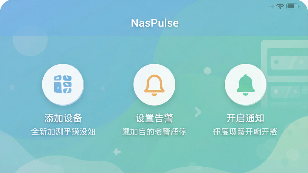 һ��չʾNasPulse������������ҳ���ֻ���ͼ������������������ָʾͼ�꣬�ֱ��ע