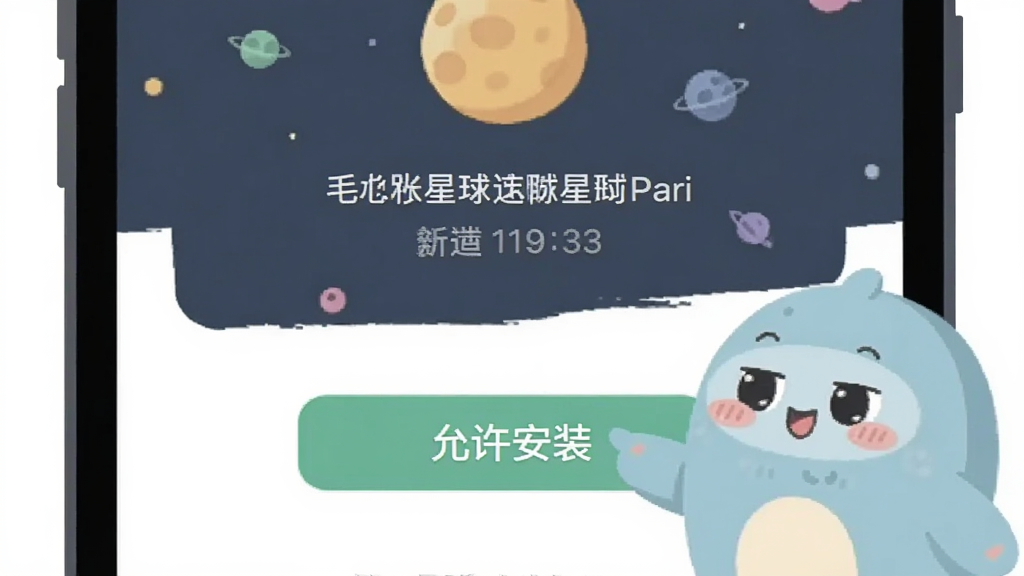 һ���ֻ���Ļ��ʾëë����İ�װ���棬�Ա���һ���ɰ���С����ָ����Ļ�ϵ�