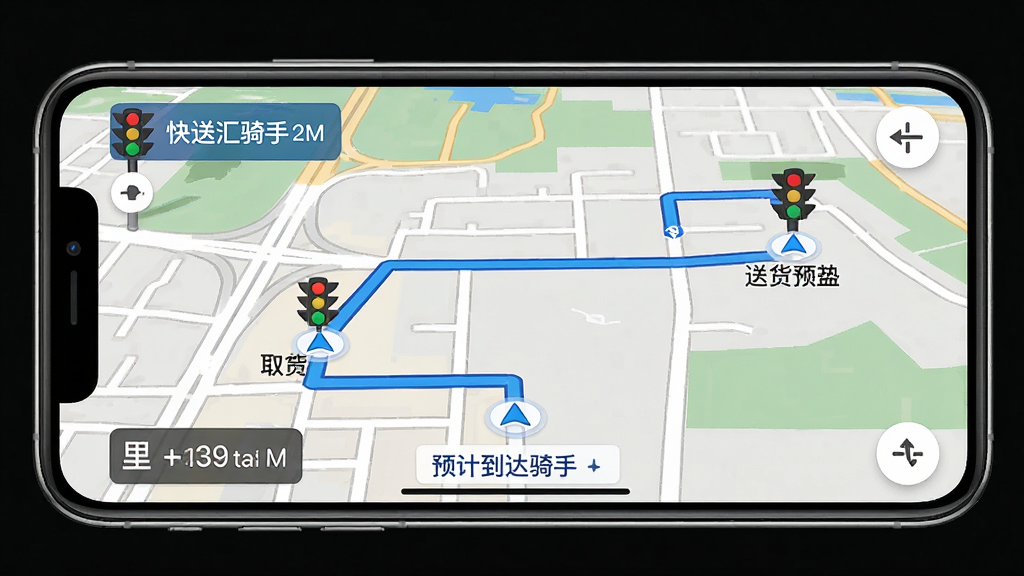 ���ͻ�����ʵʱ�������棬����Ϊ�ֻ�������ʾ��ͼ·�ߣ���ɫ�����켣����ȡ������ͻ��㣬����Ϊȫ����ͼ���������Ϊдʵ����������ϸ�ڰ������̵���ʾ��Ԥ�Ƶ���ʱ�䡢������֣����ʸ��壬�ɾ����޶���Ԫ��