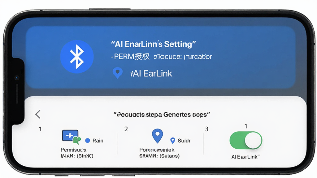����Ϊ�ֻ���Ļչʾ AI EarLink Ȩ��������������������ҳ�棬����Ϊ���½ṹ���Ϸ�ΪȨ����Ȩ��ʾ���·�Ϊ���Ӳ���ͼʾ���Ű����������Ϊ��ƽ������ҳ��ƣ�ϸ�ڰ�������ͼ�ꡢ��λͼ�ꡢȨ�޿��ء�������ţ����������ֱ��������д��AI EarLink�������ʸ���ɾ��޶���Ԫ��