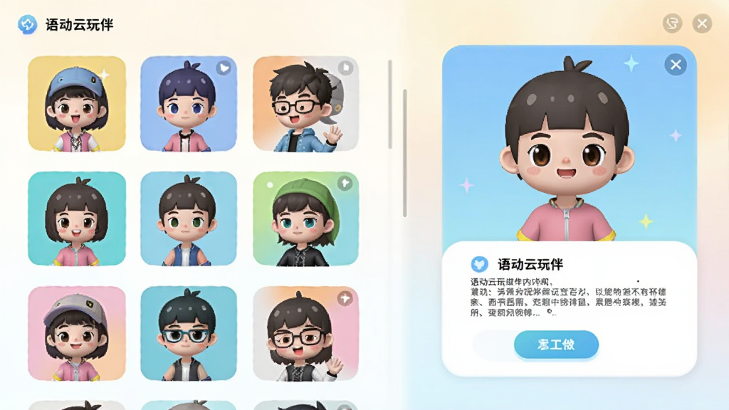 �ﶯ�����Ӧ����չʾ��������ɫѡ�����ĳ���ͼ��������ú��򲼾֣�����ǽ�ɫͷ���б����Ҳ���ѡ�н�ɫ����ϸ���ܿ�Ƭ�����ͨ�ɰ���ϸ�ڰ���ÿ����ɫ��ͬ�ı������ɫ������Ϊ��͵�ǳɫ���䣬�����������ɾ����޶���Ԫ��