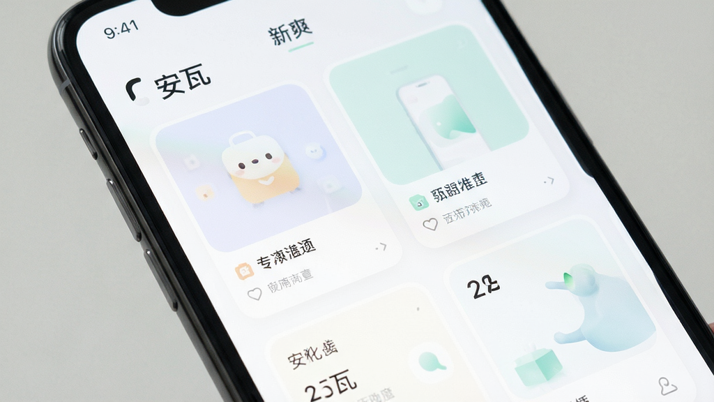 һ��չʾ����App������ˬ���Ե���ͼ������Ϊ�ֻ���Ļ��д����Ļ����ʾ����App����ҳ���֣���Ƭʽ��ƣ����׳��㣬��ɫ���ţ�����ɾ��������������޶���Ԫ��