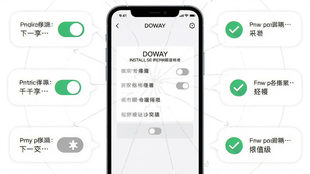 ����Ϊ�ֻ���ĻչʾDOWAY��װȨ�����ý��棬����Ϊ�ֻ����У���Χ����Ȩ�޿���ͼ������ʾ���ݣ��Ű�������ķ���ʽ�����Ϊ��ƽ���̷̳磬ϸ�ڰ�����ɫ�Թ�ͼ�ꡢ��ɫ���ذ�ť����������˵���򣬻��ʸ��壬�ɾ����޶���Ԫ��