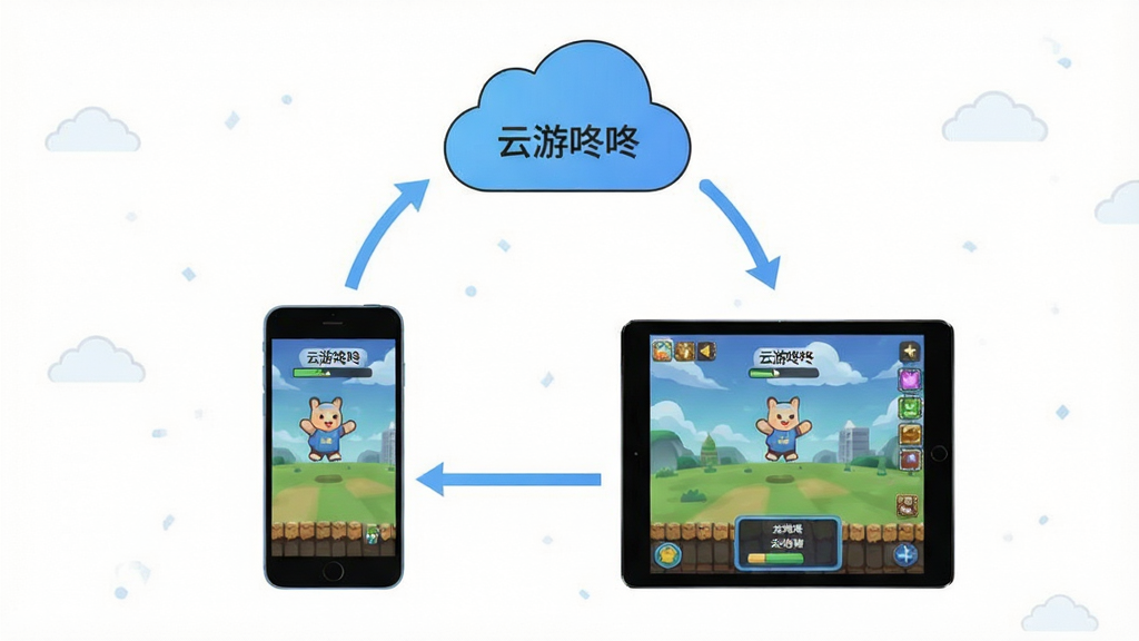 һ��չʾ���������ƶ˴浵����豸ͬ�����ܵ�AI��ͼ����������Ϊ�����ֻ���һ̨ƽ�����ͨ���ƶ�ͼ���໥���ӣ�ÿ̨�豸��Ļ�϶���ʾ��ͬ����Ϸ���Ƚ��棬����Ϊ�����λ���ʽ��ͼ�����Ϊ��Լ��ƽ���廭��ϸ�ڴ�����ͬ����ͷ�롰�������ˡ����ֱ�ʶ�������������ɾ��޶���Ԫ��