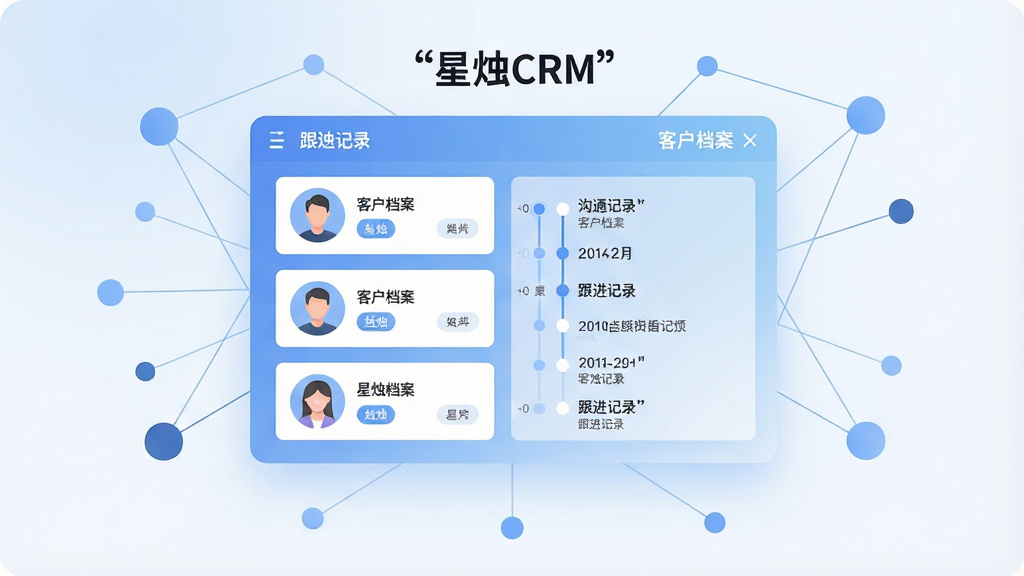 һ����������CRM�ͻ���Ϣ���й������ܵ�AI��ͼ����������Ϊһ�����������ֻ���Ϣ��壬����������Ŷ��ſͻ����Ͽ�Ƭ����Ƭ�ϴ���ͷ��������ǩ�빵ͨ��¼ʱ���ᣬ��屳��Ϊ��͵����׽��䣬���ܻ���ϸ�����ӵĽڵ�ͼ�Σ�������Ϣ����������������Ϊ�ִ���ƽ���Ƽ��廭�����־��жԳƣ�ϸ�ڸɾ����䣬����������ʹ�����ű�ע������CRM�����ͻ���������������¼�������ʸ��壬�޶���Ԫ��