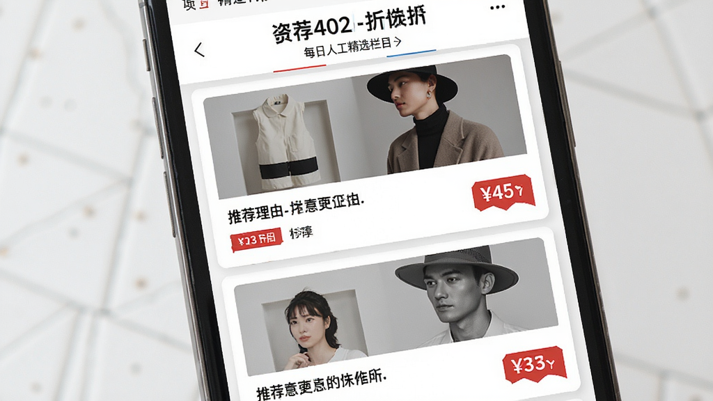 һ���ۿۿ챨ÿ���˹���ѡ��Ŀ����ͼ������Ϊ�ֻ���Ļ��ʾ��ѡ��Ʒ��Ƭ�б�������Ϊ���������Ƭ�������־�Ű�磬ϸ�ڰ�����Ʒ��ͼ���Ƽ����ɶ̾䡢�۸��ǩ�������������ɾ����޶���Ԫ��