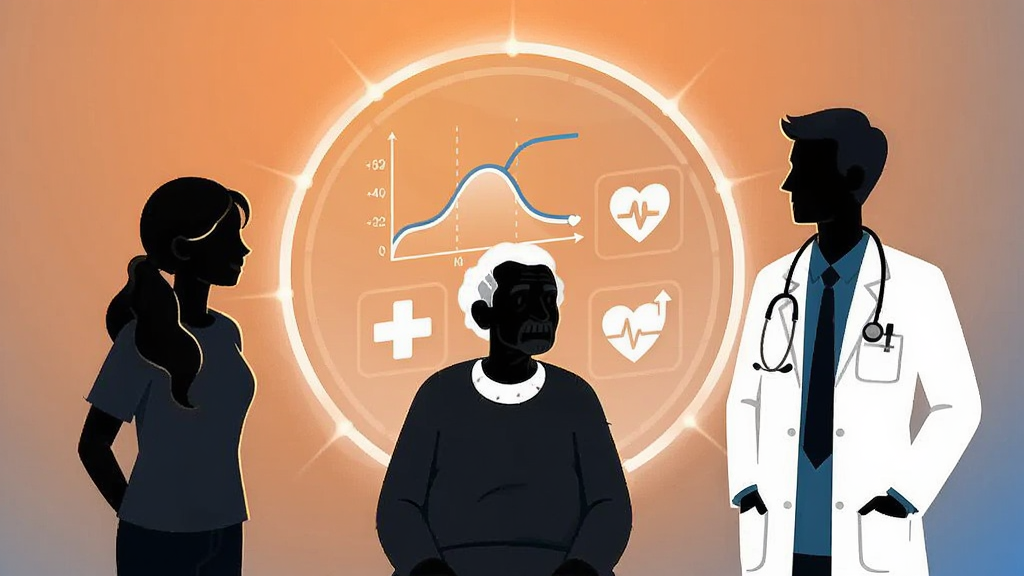 ����չʾ������ͬ���ݵ������Ӱ���ֱ���������������껼�ߺʹ��Ű״�ӵ�ҽ��������Χ����һ�������Բ�����ݽ���վ������������ʾ��Ѫ�����ߺͽ���ָ��ͼ�꣬����Ϊ��ů�ĳ���ɫ�����ɣ����Ϊ��Լ�廭�磬������������������ɾ����࣬���ʸ���������Ԫ��