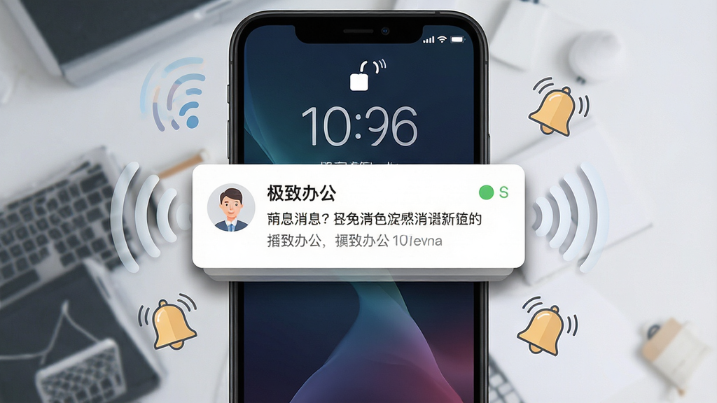 һ��չʾ���°칫��Ϣ֪ͨ���ܵ�ͼƬ����������Ϊ�ֻ��������棬��Ļ���뵯��һ�����°칫����Ϣ֪ͨ��Ƭ����Ƭ����ʾ������ͷ����ϢժҪ���Ѷ�״̬��ʶ���ֻ���Χ���źŲ��ƺ�����ͼ���׺������Ϊ���й�ͼ�����Ϊ�ִ���ƽ�磬ϸ����֪ͨ��Ƭ������΢ͶӰ��ͼ��Ϊ���Է�񣬱���Ϊ��ɫ���䣬���ʸ��壬����ɾ����޶���Ԫ�ء�