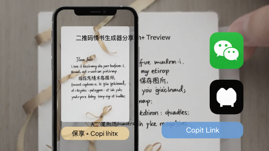 ��ά�������������������棬�ֻ���Ļ����ʾ����ͼƬ�͸������ӵİ�ť������������ɵ�����Ԥ��ͼ���Ա��з�����΢�ź�QQ��ͼ�꣬���������ֱ�ۣ������������ɾ��޶���Ԫ��