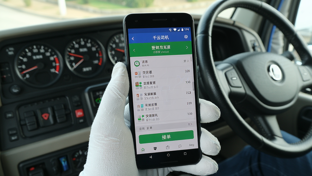 ����������һ����׿�ֻ�����д��ͷ���ֻ���Ļ��ʾǧ��˾����APP�Ľӵ��������棬�������л�Դ�б��ͽӵ���ť���ֻ���һֻ���Ű�ɫ���׵�����ס�������ǻ�����ʻ�ҵ��Ǳ��̺ͷ����̡�������Ϊ��ʵʹ�ó�������У�������Ȼ��ϸ�����������ʸɾ�����ͼ���գ��޶���Ԫ�ء�