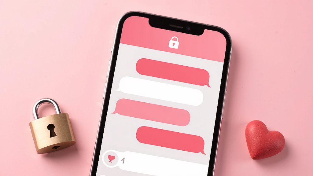 һ��չʾ��ɫ������ȤAPP˽���罻���ܵĽ���ͼ��������һ���ֻ���Ļ��ʾ����Ի����棬���ݶԻ���Ϊ��ɫ�Ͱ�ɫ�������м�����ͼ�꣬��������͵ķ�ɫ���䣬�ֻ��Ա���һ��������ȫ��С��������װ�Σ�����������ܰ������������������Ԫ��
