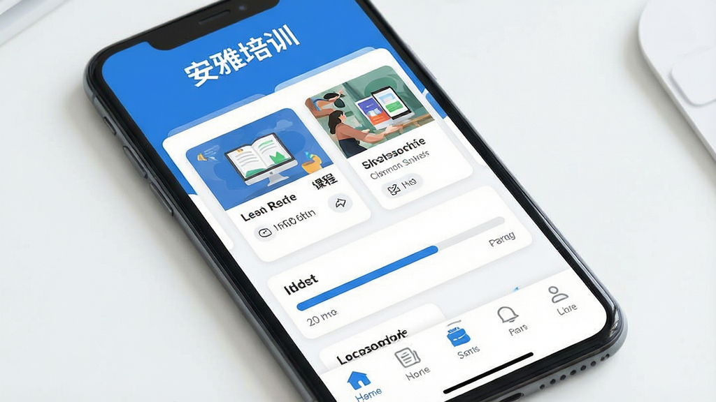 �ֻ���Ļչʾ����ѧϰӦ�ý��棬��ɫ��Ϊ��ɫ�Ͱ�ɫ��������