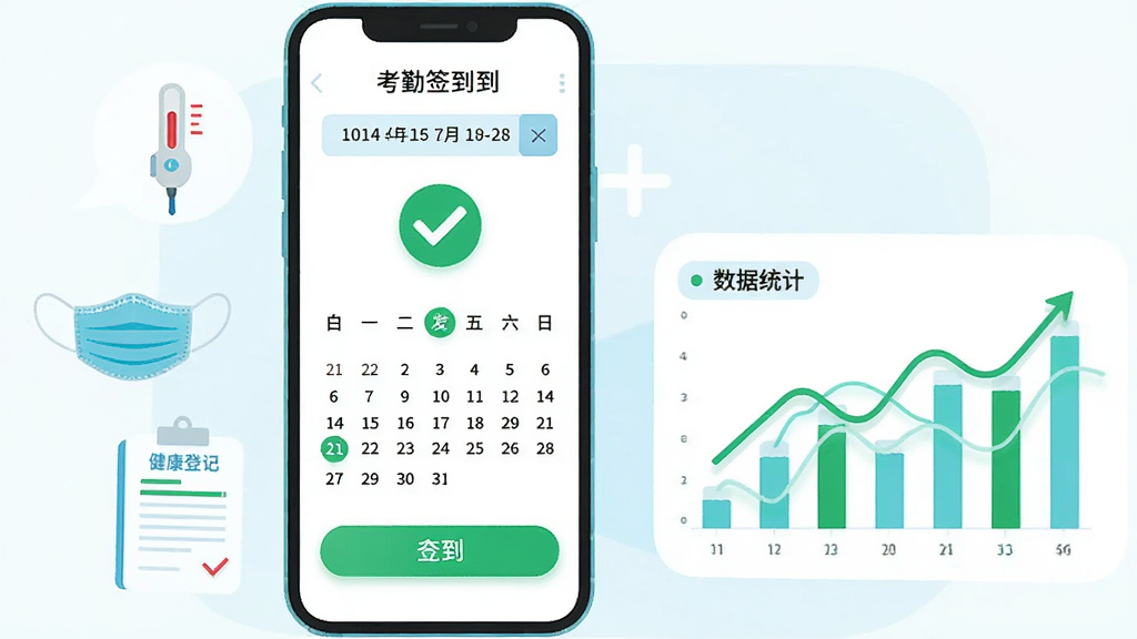 ����չʾһ���ֻ����棬��Ļ����ʾ����ǩ��ҳ�棬����ɫ�Թ���Ǻ�������ͼ���ֻ��Ա�Ư�������¼�ͼ�ꡢ����ͼ��ͽ����ǼǱ�������Ϊ�ֻ�����ƫ���Ҳ�������ͳ����״ͼ�����Ϊ��ƽ��ҽ�ƽ����磬��ɫ�԰�ɫ����ɫ��ǳ��ɫΪ����ϸ�ڰ�����Ļ�ϵ�����ѡ������ǩ����ť�ĸ���Ч����ͼ���еĶ�̬�����ߡ����ʸ��壬�ɾ����޶���Ԫ�ء�