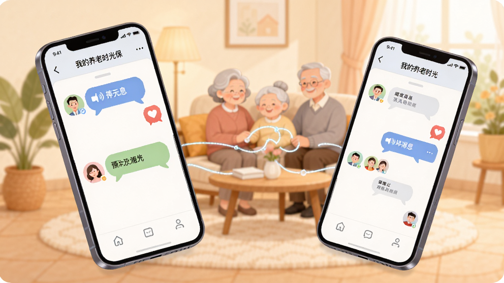 һ��չʾ�ҵ�����ʱ�Ᵽ���黥�����ܵĳ���ͼ��������һ���ֻ���ʾ������Ϣ���棬�Ա����������ӵ�����ͨ����һ���ֻ�������Ϊ��ܰ��ͥ����������Ϊ˫�ֻ��ԽǺ�Ӧ�����Ϊ�ִ��廭�磬ϸ�ڰ����������ݡ�����ͼ�ꡢ������ͷ�񣬻��ʸ��壬����ɾ����޶���Ԫ�أ�ͼƬ�д��С��ҵ�����ʱ�Ᵽ������