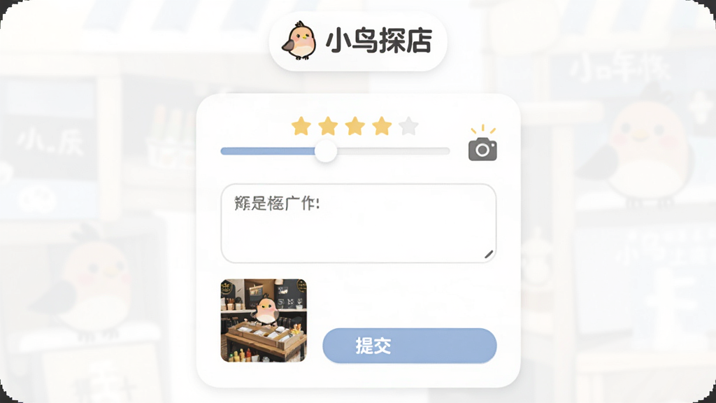 һ�š�С��̽�ꡱ�����ύҳ���ʾ��ͼ������չʾ���ֻ��顢�ı�������Ƭ�ϴ�����ҳ�涥���С�С��̽�ꡱ��ʶ�����Ϊ���Բ�ǿ�Ƭʽ��ƣ�ϸ�ڰ������������ͼ�ꡢ���ͼ�����ύ��ť�������������ɾ����޶���Ԫ��