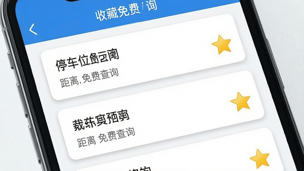 一张展示收藏功能的界面图,画面为手机屏幕特写,屏幕上显示
