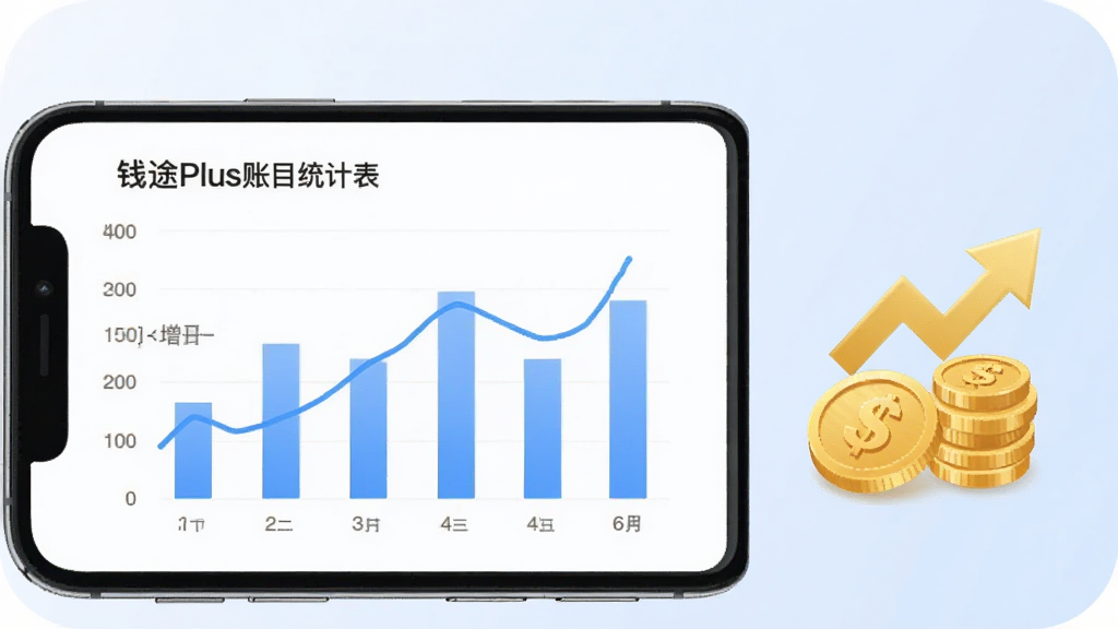 Ǯ;Plus��Ŀͳ��ͼ�����棬�ֻ�չʾ��״ͼ������ͼ��ϵ�����ͳ��ҳ�棬�Ա��н����������ͷͼ�꣬����Ϊǳ��ɫ������ִ���Լ��ϸ�����������ʸɾ����޶���Ԫ��