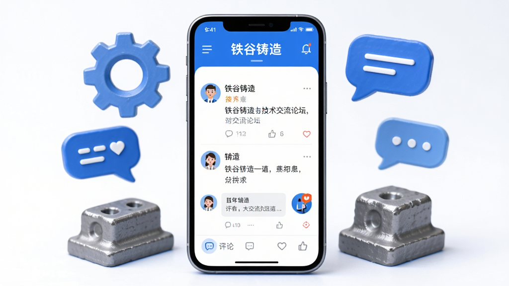 һ��չʾ��������App��������ҳ��ĳ���ͼ������������һ���ֻ�����Ļ����ʾ���������족����������̳���棬�����û����������ۻظ��͵���ͼ�꣬�ֻ���Χ�����ų��֡������ͶԻ����ݵ�Ԫ�أ��������Ѻû��ã�ɫ������ɫ�Ͱ�ɫΪ��������ɾ�����