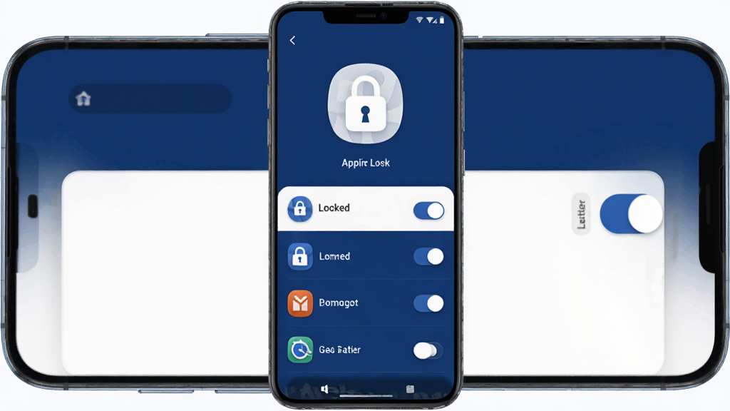 Lock Butler ��׿�ֻ�Ӧ��������չʾ������Ϊһ���ִ������ֻ�����Ļ����ʾӦ����������壬��������ͼ���������Ӧ���б������־����������Ű�����������ɫ�Աȷ��ϸ��չʾԲ��ͼ��Ϳ��ذ�ť�����ʸ��壬�ɾ����޶���Ԫ��