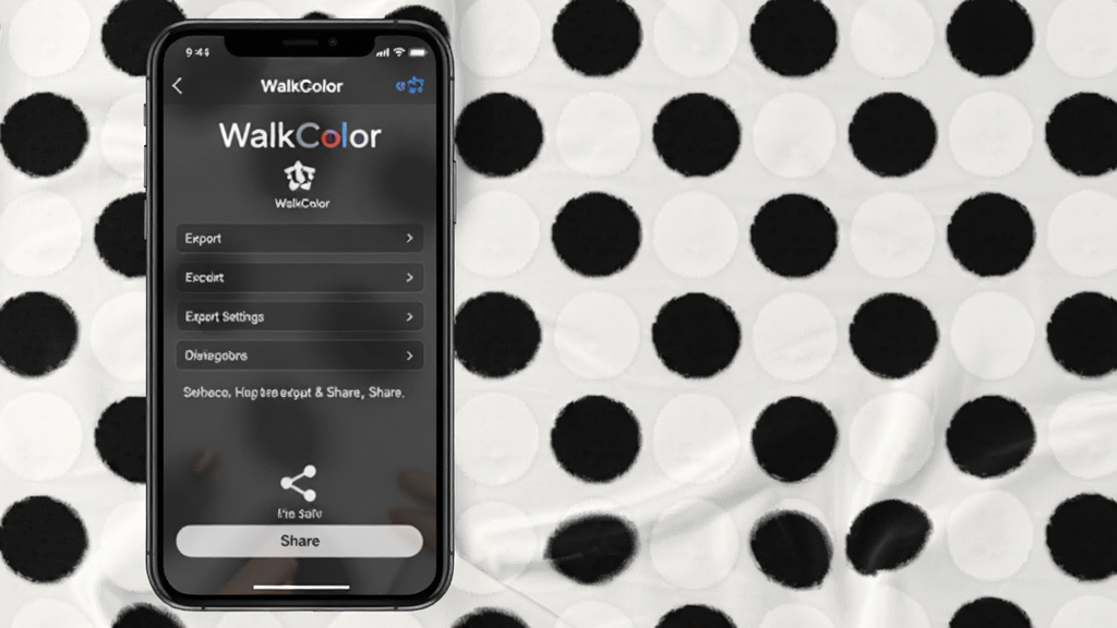 һ��չʾ WalkColor һ��������������ܵ�ʾ��ͼ������Ϊ�ֻ���Ļ����ʾ������������������ť������Ϊ����ɵĸ���������֯ͼ��Ʒ����������ʵ�ã������������޶���Ԫ��