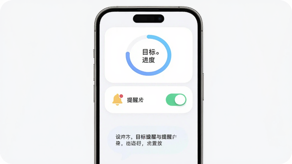 ������Ŀ���趨���������ý��棬����Ϊ�ֻ���ĻչʾĿ�꿨Ƭ�����ѿ��أ��Ű�Ϊ���½ṹ�����Ϊ���Բ����ƣ�ϸ�ڰ���Ŀ����Ȼ�������ͼ�ꡢ���ذ�ť�������İ����ݣ������������ɾ����޶���Ԫ��