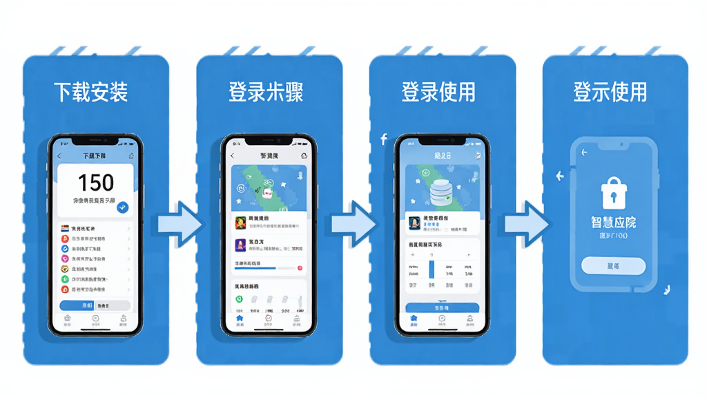 �ǻ�ӦԺʹ�ò���ʾ��ͼ������������ͼ��ʽչʾ�����ذ�װ����¼ʹ�õ��ĸ����裬ÿ�����������ֻ������ͼ���ͷָ�������������������У�����ƽ����ϸ�ڼ�࣬���ʸɾ����޶���Ԫ��