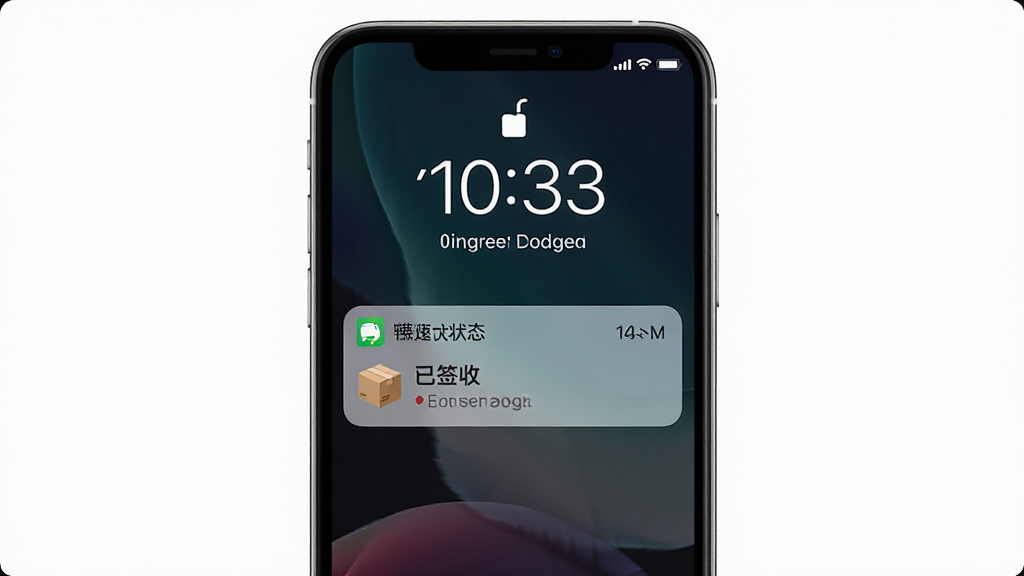 �ʱ���������֪ͨ���棬��������Ϊ�ֻ��������棬��Ļ����ʾһ�����״̬����֪ͨ��֪ͨ�а�������ͼ��͡���ǩ�ա�����������Ϊ��ɫ���䣬�����ֱ�ۣ�ϸ�ڰ���ʱ����ʾ��֪ͨ��ƬԲ�ǡ���ݹ�˾��ʶ�����ʸ���ɾ��޶���Ԫ��