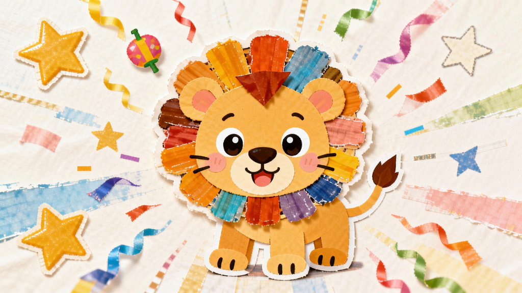 ��������ƴ�������Ʒչʾ���棬������һֻ�ɺ���ƴ����ɵĿ�ͨСʨ��վ�ڻ������룬��Χ�����ǺͲʴ���ף��������������ƷΪ�������ⷢɢ���Ű�ͻ���ɾ͸У����Ϊ���ֿ�ͨ�磬ϸ����ʨ����ٿɰ�����ë��ɫ���ޣ����������ɾ����޶���Ԫ��