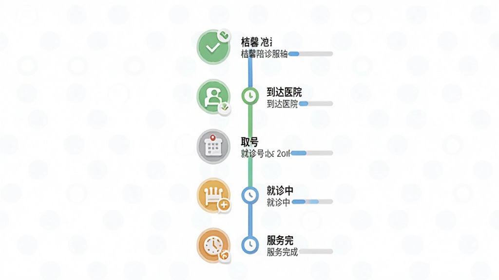 ��ܰ����������ʱ������棬����ʱ������ʾ�ӵ�������ҽԺ��ȡ�š������С������������ڵ㣬ÿ���ڵ�����ͼ��������˵�������־��У�����������죬ϸ�ڰ����Թ�ͼ�ꡢ��������ʱ�ӷ��ţ������������ɾ����޶���Ԫ��