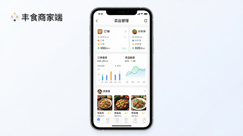 ����Ϊһ�������ֻ�չʾ�����̼ҹ������棬��Ļ����ʾ�����б��Ͳ�Ʒ����ҳ�棬����Ϊ�ֻ����С�����Ϊ�ɾ���ǳɫ���䣬�Ű�ͻ���ֻ���Ļ���ݣ����Ϊ�ִ���ƽ���Ƽ��磬ϸ�ڰ���������Ƭ������ͼ������Ʒ����ͼ��Ԫ�أ����������ֱ�ע