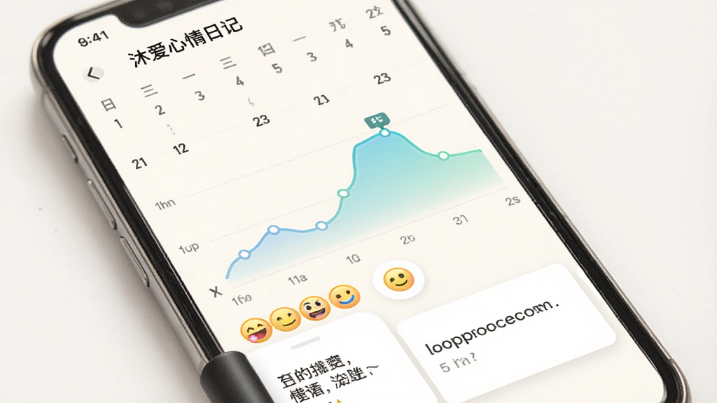 �尮�����ռǹ��ܽ��棬�ֻ���Ļ��ʾ��������������ͼ����������͵����̽����������ɣ��·��б���ͼ�������ּ�¼��Ƭ������Ϊ�������װ�ɫ�����沼������������Լ���£�ϸ�ھ��£����ʸ��壬�ɾ��޶���Ԫ��