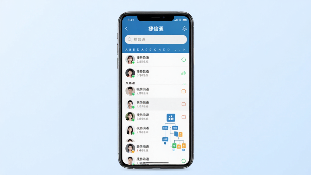 ����Ϊһ���ֻ���Ļչʾ������ͨ��ͨѶ¼���棬�����������ŷ�����ϵ���б�����ҵ��֯�ܹ���������Ϊ�ֻ����С�����Ϊ����ɫ���䣬���Ϊ�������UI���ϸ�ڰ�����������ĸ��������ͷ������ͼ�����������ɾ����޶���Ԫ��