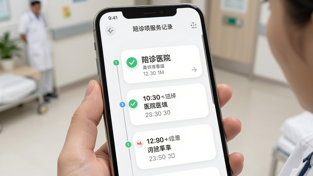 �����·����¼ҳ�棬����Ϊ�ֻ���Ļ��ʾʱ�����¼������Ϊ��ֱ�б����Ű�Ϊʱ����¼����������Ϊ���Բ�ǿ�Ƭ��ƣ�ϸ�ڰ�����ɫ�Թ�ͼ�ꡢҽԺ���ơ�ʱ��������������ɾ����޶���Ԫ��