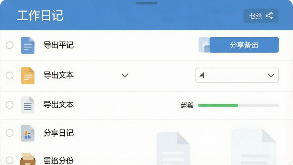 ����Ϊ�����ռǵĵ����������棬����Ϊ�ļ��б��뵼����ť���Ű�Ϊ�������У����Ϊ��ƽ��ʵ�÷磬ϸ�ڰ����ĵ�ͼ�ꡢ��ʽѡ���ǩ��������������Ϊ���壬�ɾ��޶���Ԫ�أ�����������Ϊ�������ռǡ��������ı������������ݡ�