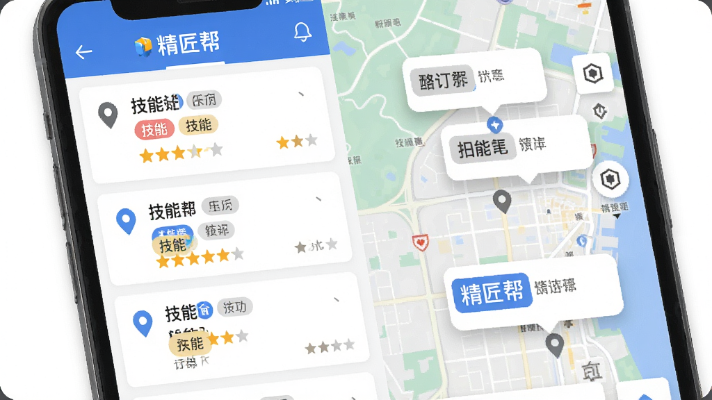 �����Ǿ�����APP�����ܶ���ƥ����棬����Ϊ�ֻ���Ļ��д����Ļ����ʾ��ͼ�����������ݣ��Ű�Ϊ���ҷ�������ඩ���б��Ҳ��ͼ�����Ϊ�ִ���ƽ��UI��ƣ�ϸ�ڰ�����λͼ�ꡢ���ܱ�ǩ�������Ǽ��������������ɾ����޶���Ԫ�أ������д��С���������֡�