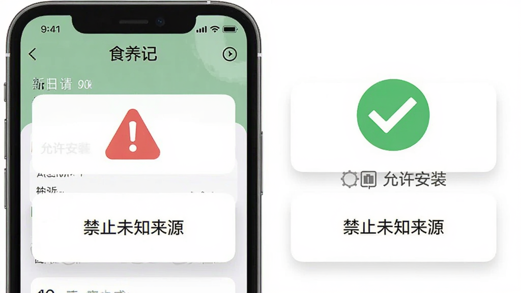 һ���ֻ���Ļ��ʾ��ʳ���ǡ�APP�����ý��棬�Ա���һ����ɫ����ͼ�����ɫ�Թ�ͼ�꣬�ֱ������ֹ�������Ƽ����������ֲ������ҶԱ�ʽ�����Ϊ��ƽ����ʾ�����ϸ�ڰ������������ֱ�ǩ��������װ������ֹδ֪��Դ������͵���Ӱ�����ʸ��壬�ɾ����޶���Ԫ��