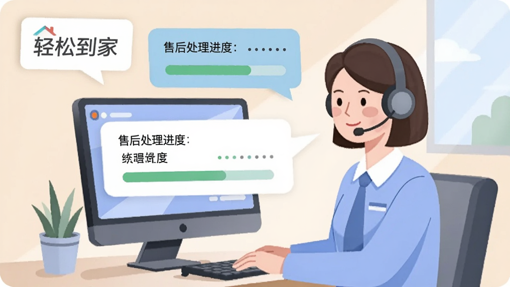 һ�ſͷ���ͨ�����廭���������С����ɵ��ҡ���ʶ���ͷ���Ա���Ŷ������ڵ���ǰ���Ա��жԻ�������ʾ�ۺ������ȣ������Ǽ��İ칫����������ƽ����ɫ����ͣ���������