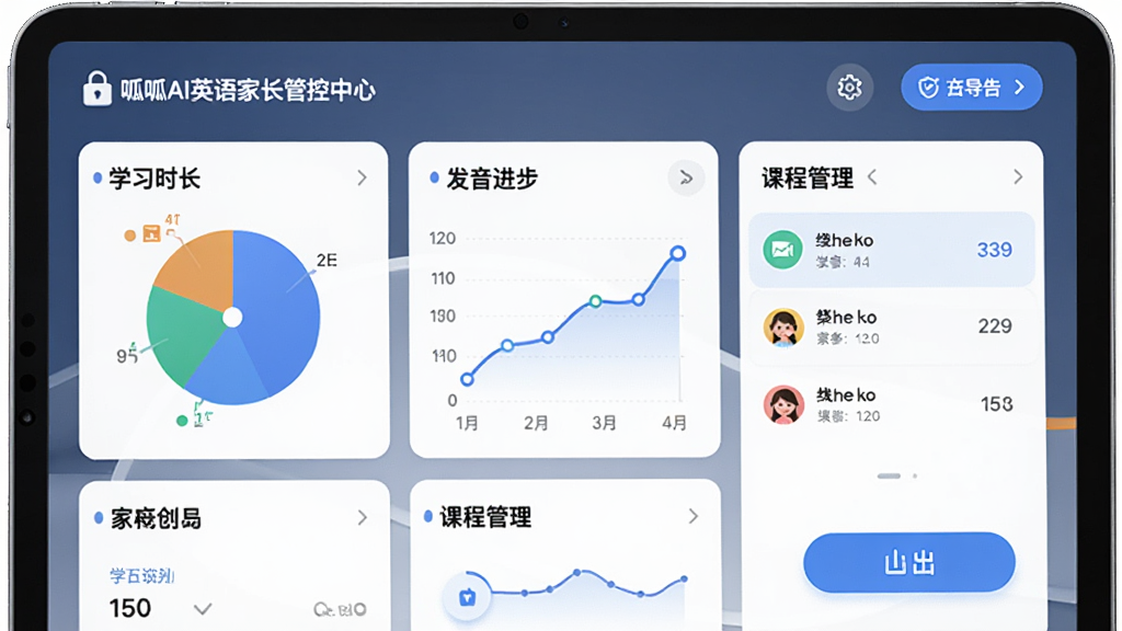 ����AIӢ��ҳ��ܿ����Ľ��棬����չʾƽ�������Ļ�ϵ������Ǳ��̣�����ѧϰʱ����ͼ�������������ߺͿγ̹����б�������Ϊ������Ϣ��壬���Ϊ����ִ�������磬ϸ�ڰ����ҳ���ͼ��ͱ��浼����ť�����������ɾ����޶���Ԫ��