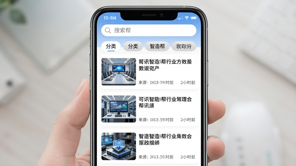 �������ҵ��Ѷҳ�棬�ֻ���Ļ��ʾ��Ѷ�б���ÿ����Ѷ�������⡢����ͼ����Դ�뷢��ʱ�䣬������������������ǩ�������Ű����룬������£����ʸɾ��������пɼ�����������