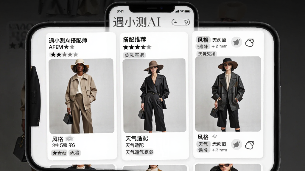 ��С��AI����ʦAI�����Ƽ����棬����Ϊ�ֻ���Ļ��չʾ�����ײ�ͬ��񴩴�������ֲ�������Ƭ���У��Ű����������Ϊʱ����־�У�ϸ�ڰ���ÿ�׷����ԵĴ������֡�����ǩ������������ʾ�����ʸ��壬����ɾ����޶���Ԫ�ء�