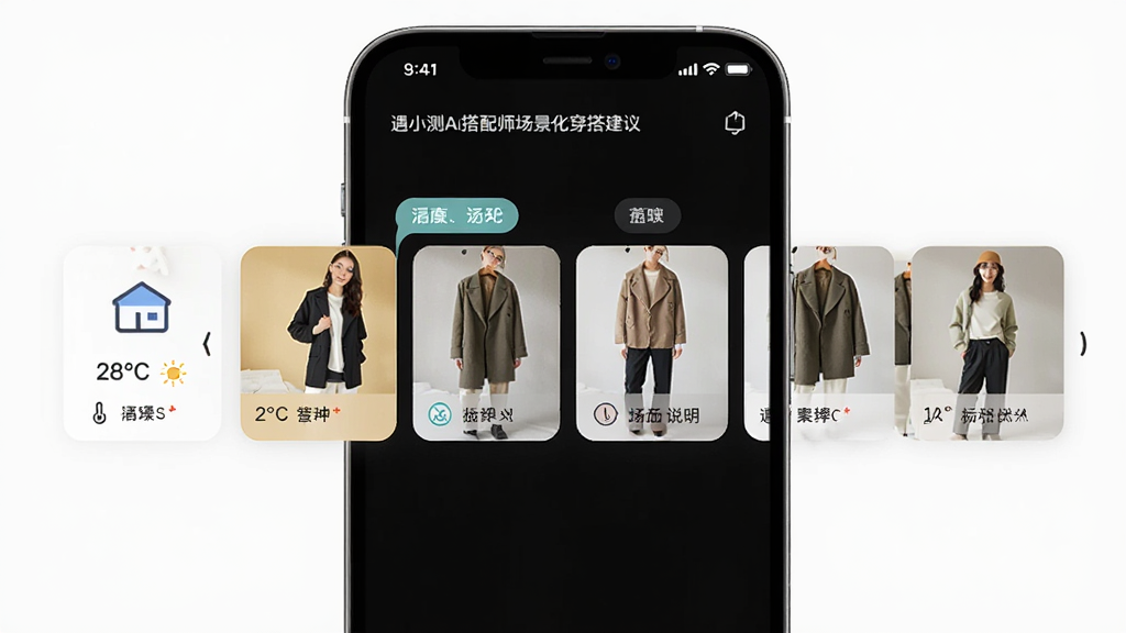 ��С��AI����ʦ�������������棬����Ϊ�ֻ���Ļ����ʾ��ͬ������ǩ�Ͷ�Ӧ��������ͼ�����ֲ��ú��򻬶���Ƭʽ�Ű棬���Ϊ��ƽ����ơ�ϸ�ڰ�������ͼ�ꡢ�¶���ʾ�ͳ���˵�����֡����ʸ��壬����ɾ����޶���Ԫ�ء�